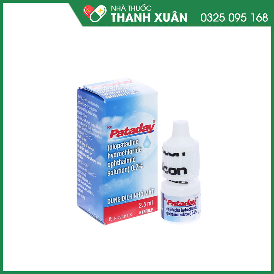 Pataday thuốc phòng ngừa và điều trị các triệu chứng và dấu hiệu ở mắt của bệnh viêm kết mạc dị ứng